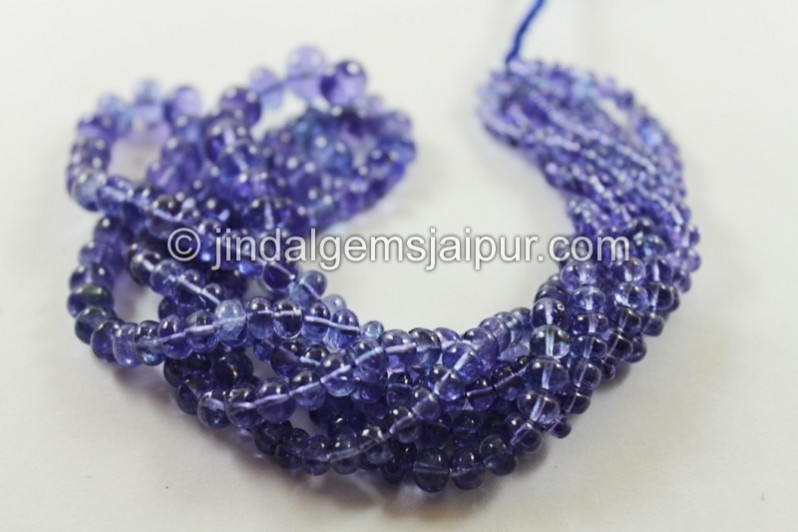 Tanzanite Smooth Roundelle Beads