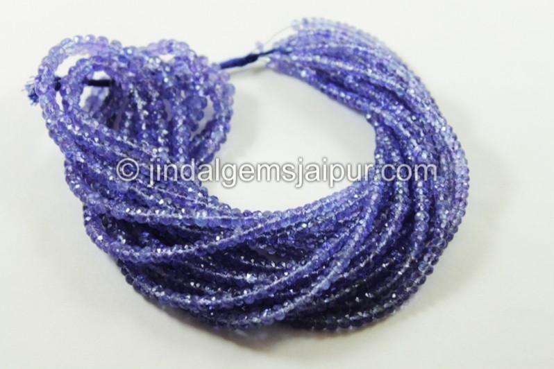 Tanzanite Faceted Roundelle Beads