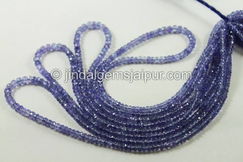 Tanzanite Faceted Roundelle Beads