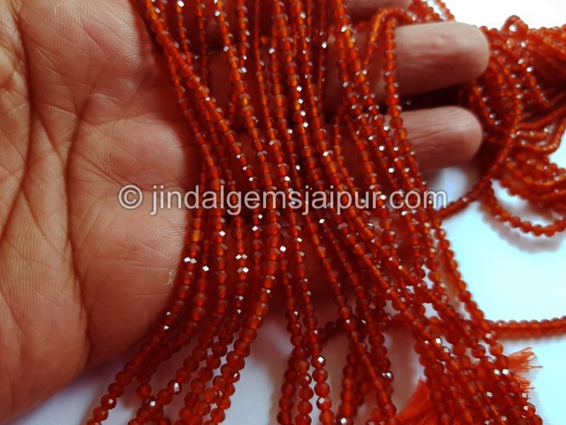 Red Onyx Micro Cut Round Beads