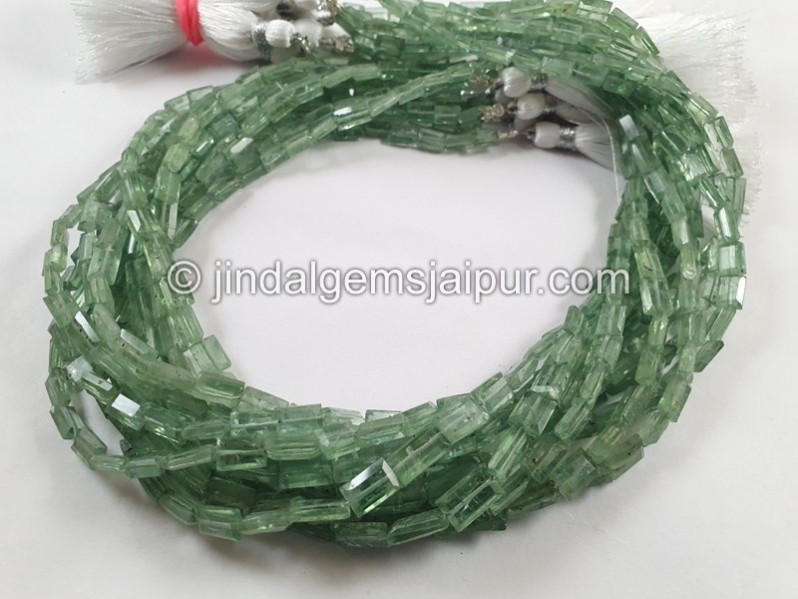 Mint Kyanite Step Cut Chicklet Beads