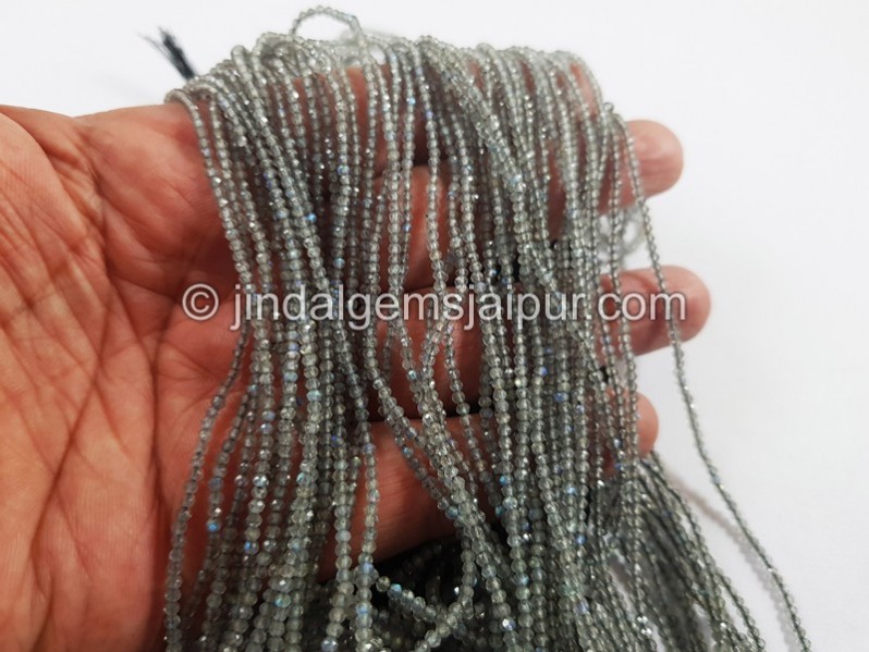 Labradorite Micro Cut Round Beads