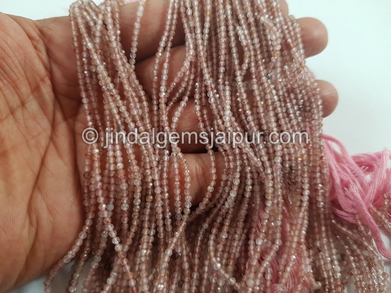 Strawberry Quartz Micro Cut Round Beads