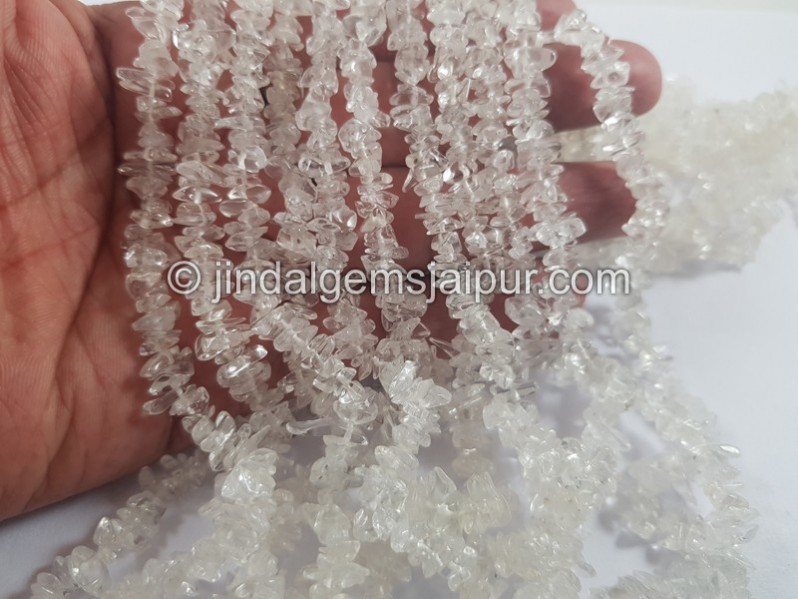 Crystal Quartz Uncut Chips Beads