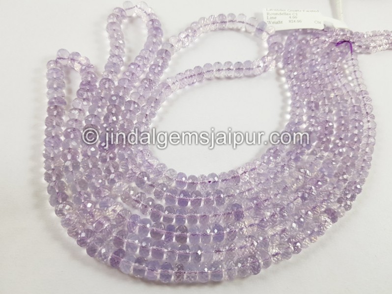 Scorolite Far Faceted Roundelle Beads