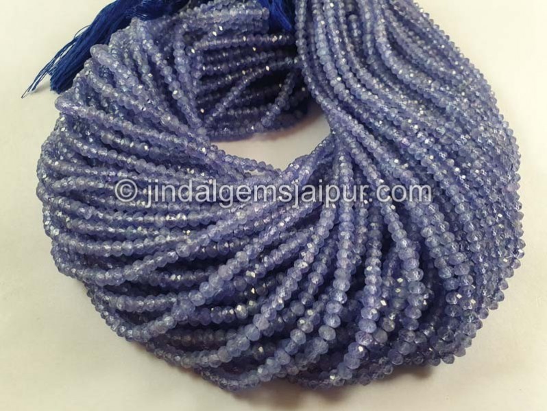 Tanzanite Faceted Roundelle Beads