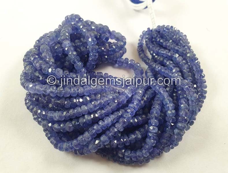 Tanzanite Faceted Roundelle Beads