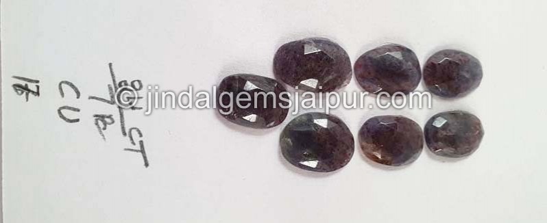 Iolite Sunstone Rose Cut Slices