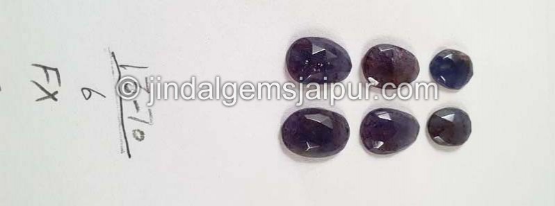 Iolite Sunstone Rose Cut Slices