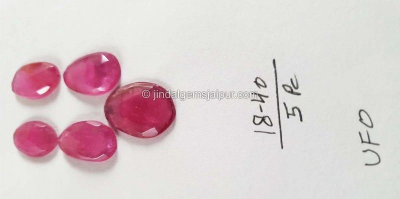 Watermelon Tourmaline Rose Cut Slices