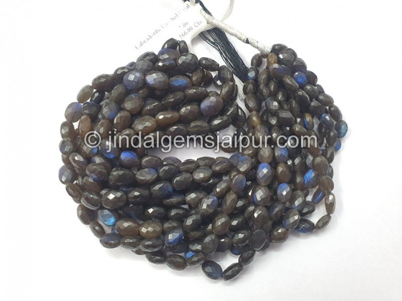 Labradorite Faceted Oval Beads