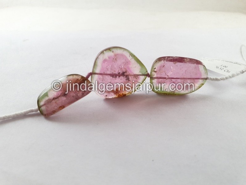 Watermelon Tourmaline Smooth Slices