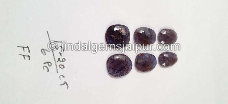 Iolite Sunstone Rose Cut Slices