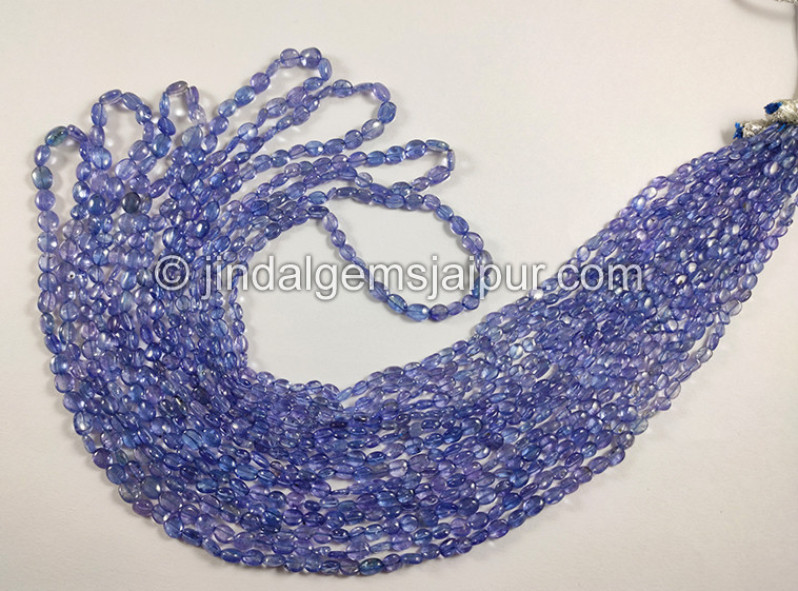 Tanzanite Smooth Oval Shape Beads