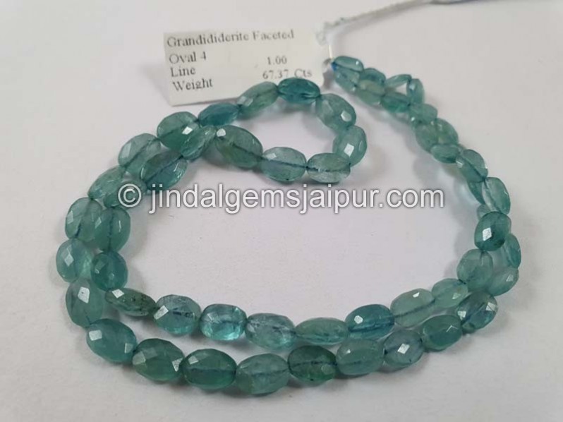 Paraiba Light Grandidierite Faceted Oval Beads