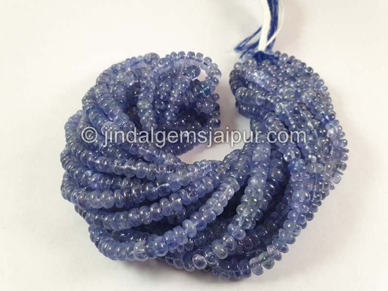 Tanzanite Smooth Roundelle Beads