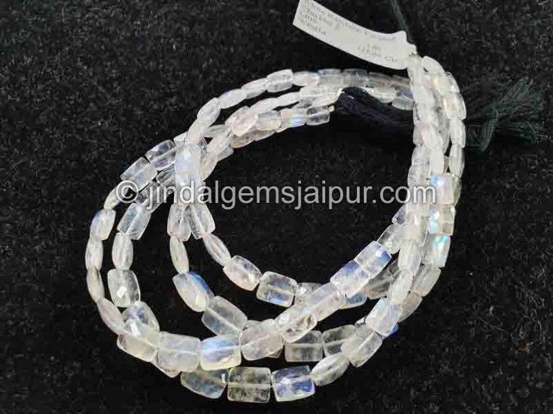 Rainbow Moonstone Faceted Chicklet Beads