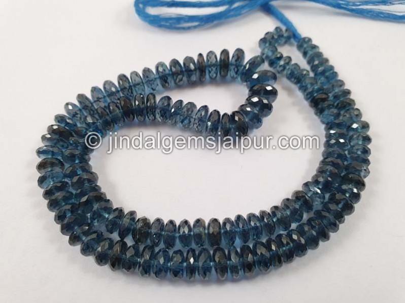 London Blue Topaz Far German Cut Beads