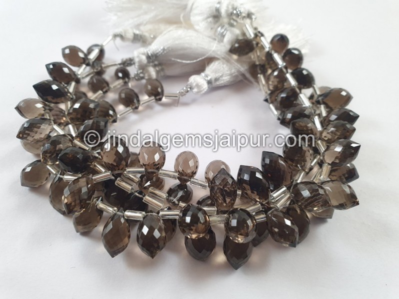 Smoky Quartz Faceted Chandelier Drops Beads