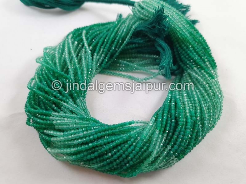 Green Onyx Shaded Micro Cut Beads