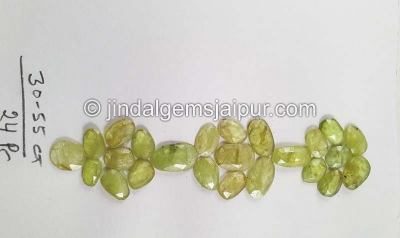 Sphene Rose Cut Slices