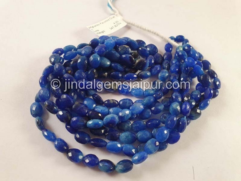 Afghanite Faceted Oval Beads