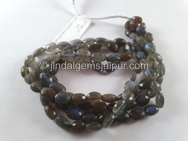 Labradorite Faceted Oval Beads