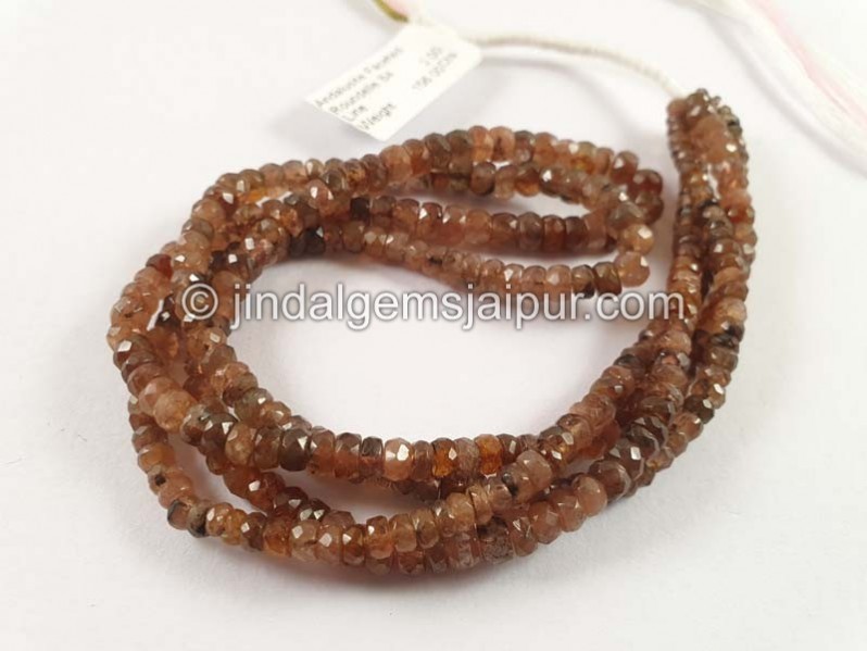 Andalusite Faceted Roundelle Beads