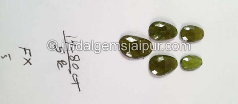 Vesuvianite Rose Cut Slices