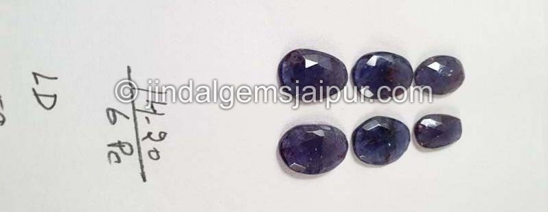 Iolite Sunstone Rose Cut Slices