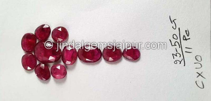 Rubelite Rose Cut Slices