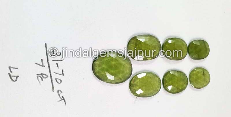 Vesuvianite Rose Cut Slices