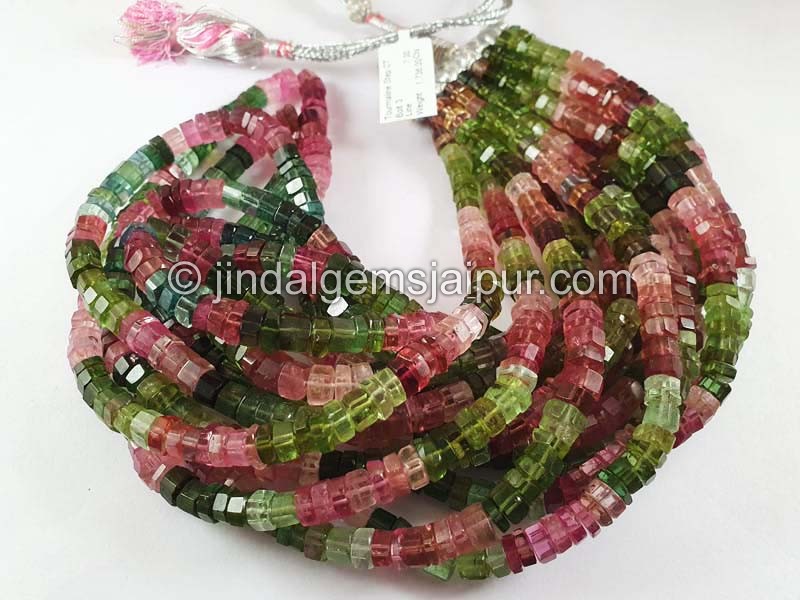 Tourmaline Step Cut Bolt Shape Beads