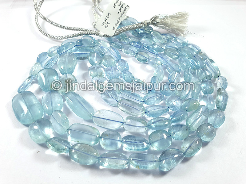 Aquamarine Smooth Nuggets Shape Beads