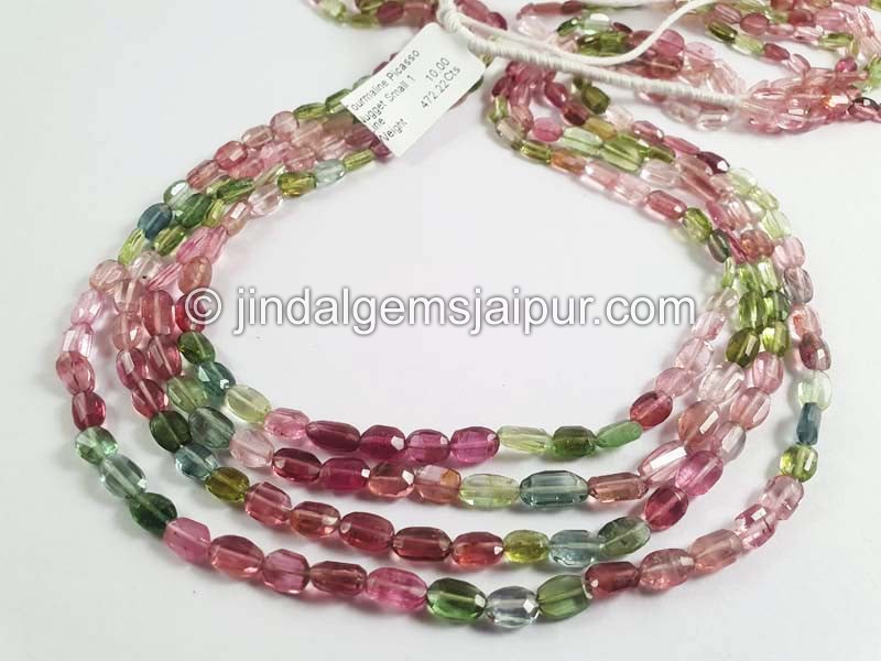 Tourmaline Picasso Nugget Shape Small Beads