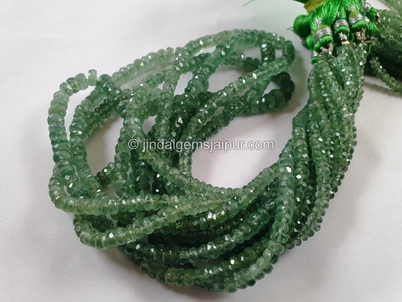 Mint Kyanite Faceted Roundelle Beads