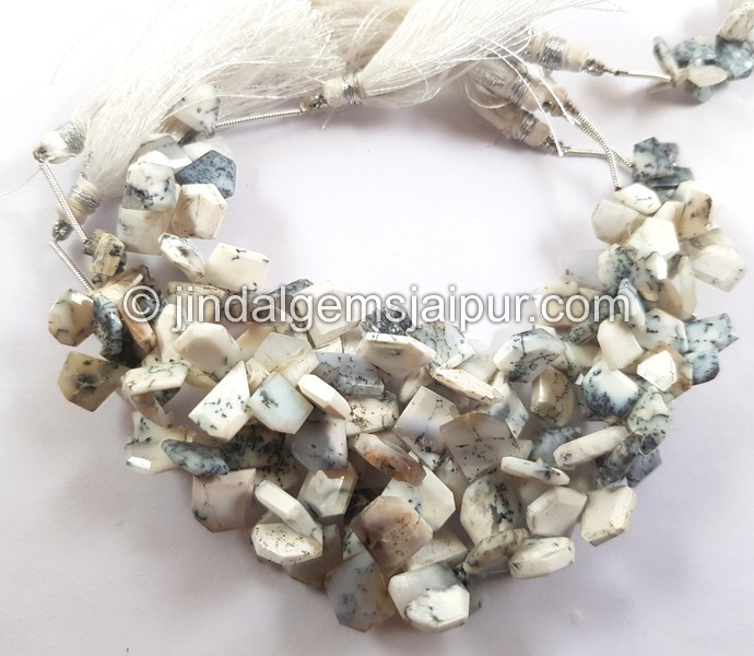 Dendritic Opal Flat Slice Cut Beads