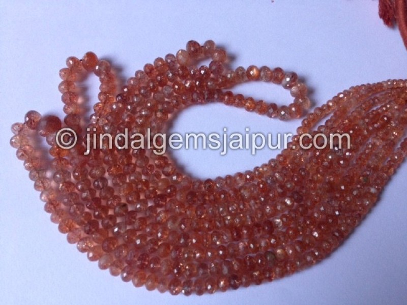 Sunstone Faceted Roundelle