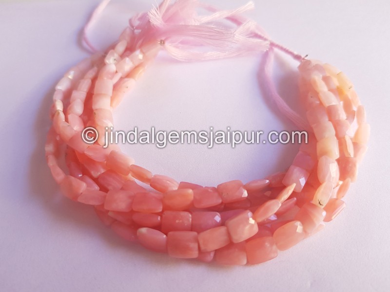 Pink Opal Shaded Faceted Chicklet Beads