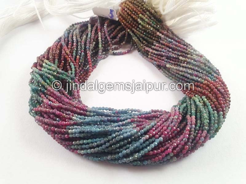 Multi Sapphire Micro Cut Beads