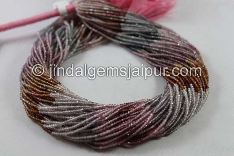 Multi Spinel Micro Cut Round Beads