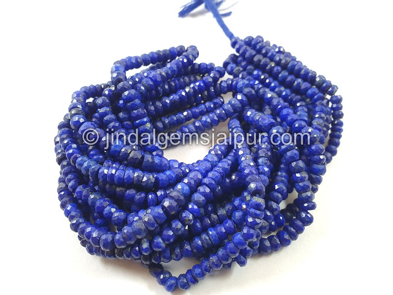 Lapis Faceted Roundelle Beads