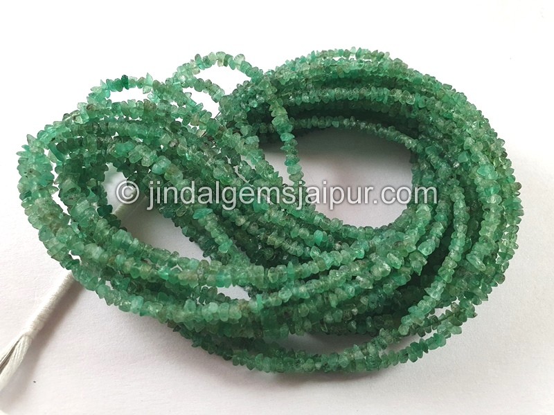 Emerald Rough Chips Beads