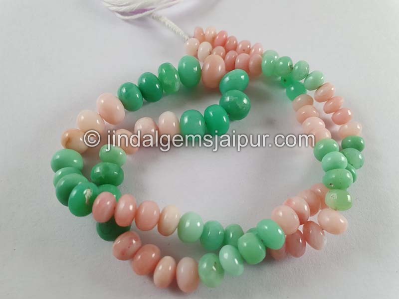 Mix Stone Smooth Roundelle Beads