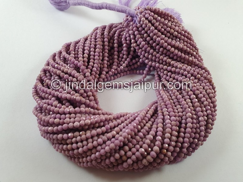 Phosphosiderite Faceted Round Beads