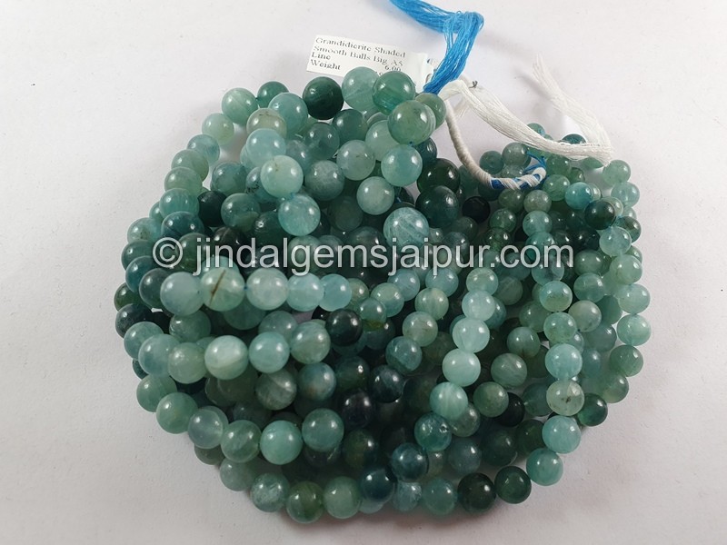 Grandidierite Shaded Smooth Big Balls Beads