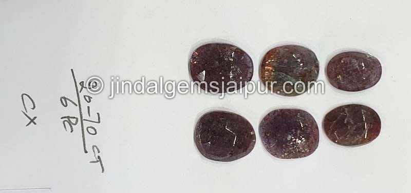 Iolite Sunstone Rose Cut Slices