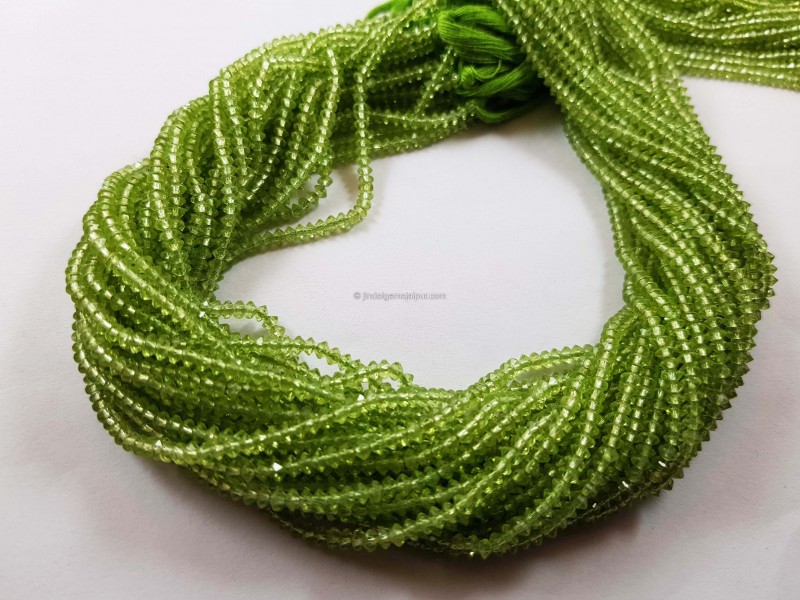 Peridot micro german cut beads