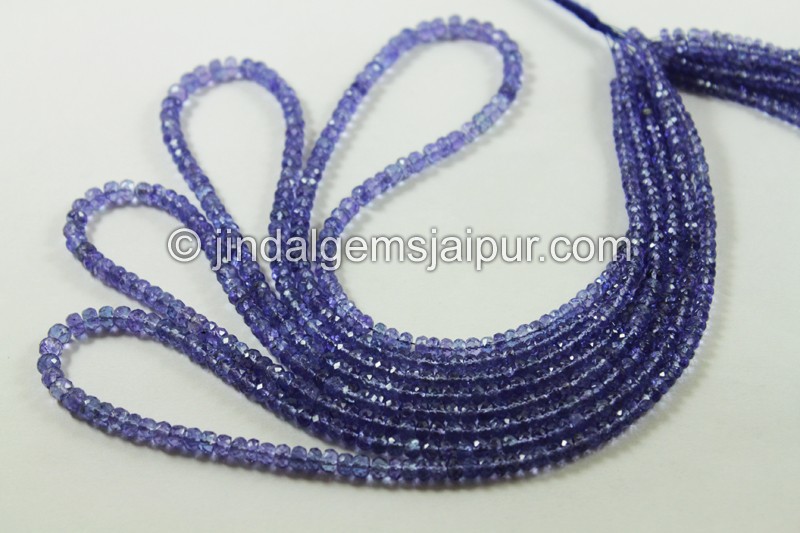 Tanzanite Faceted Roundelle Beads