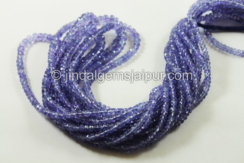 Tanzanite Faceted Roundelle Beads